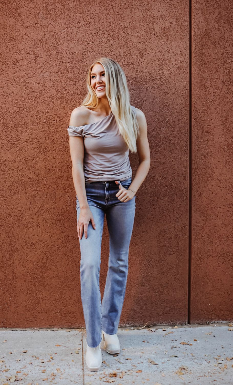 Asymmetrical One Shoulder Top
