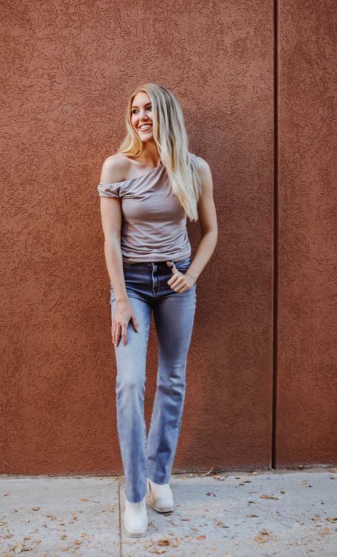 Asymmetrical One Shoulder Top
