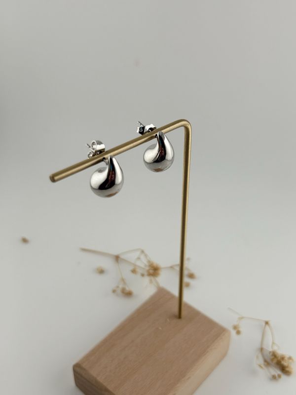 Plated Tear Drop Studs