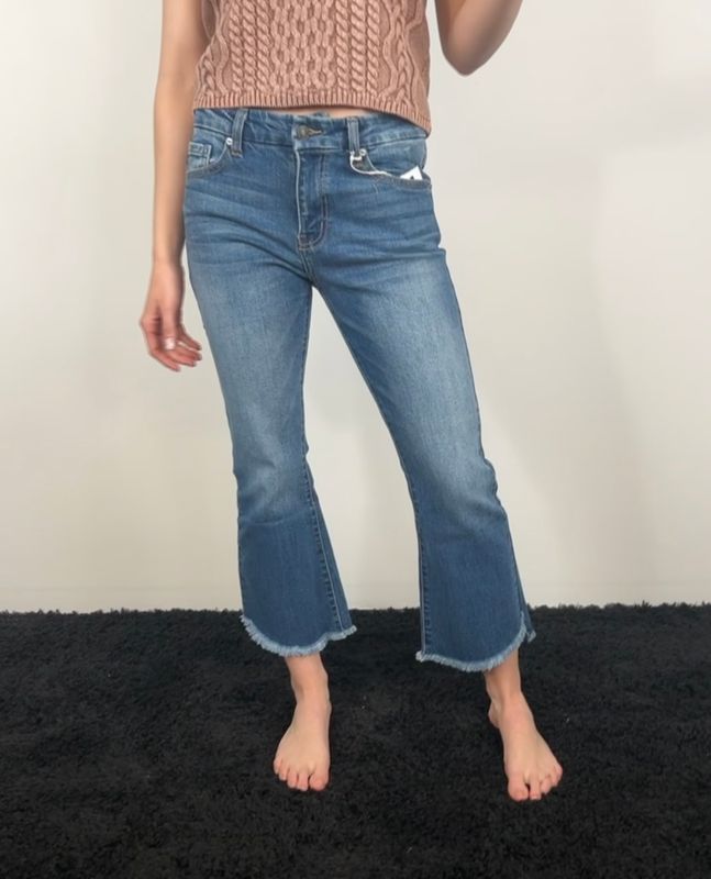 Harper Mid Rise Crop Flare
