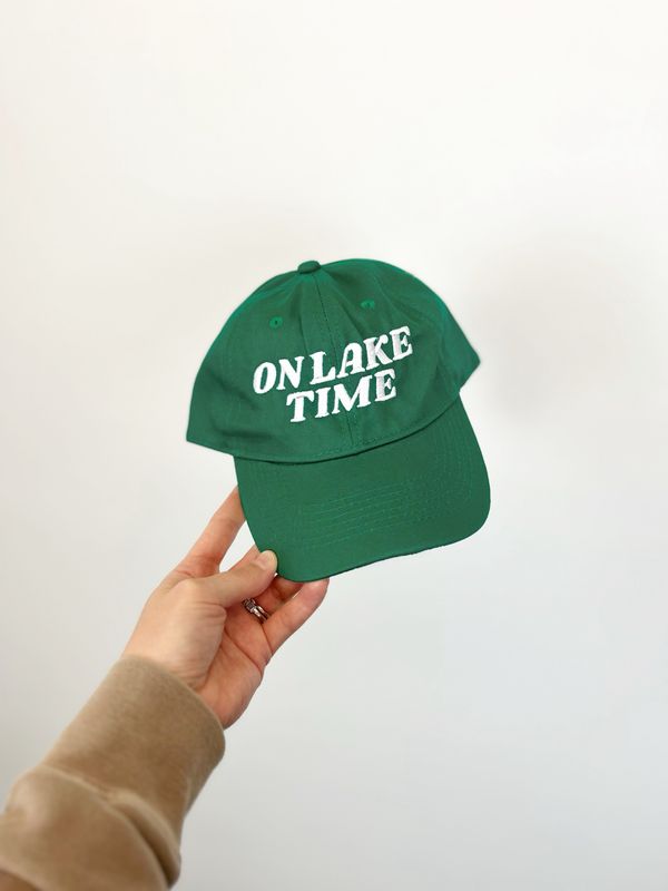 On Lake Time Baseball Hat