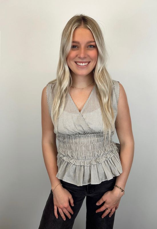 Smocked Waist Tank