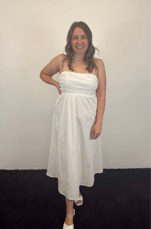 Tube Cotton Maxi Dress
