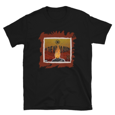 "As The World Burns" Album Art Black T-Shirt Unisex