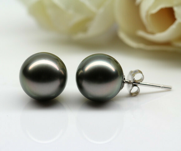 Tahitian Pearl Stud Earrings
