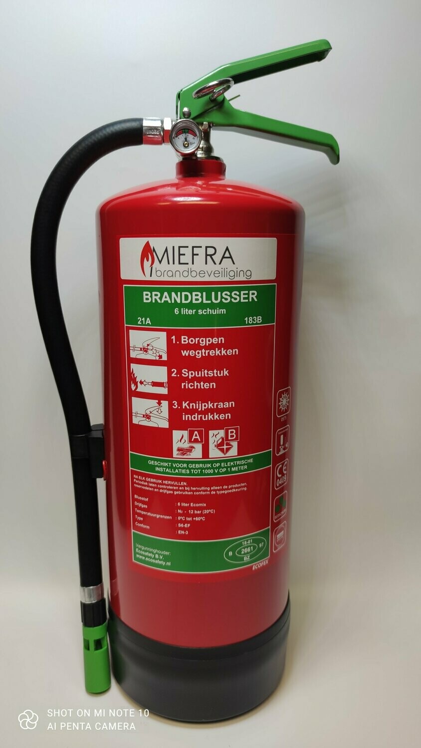 Schuimblusser 6 ltr. Ecofex S6-EF