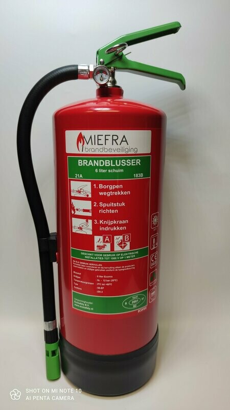 Schuimblusser 6 ltr. Ecofex S6-EF