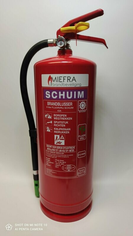 Schuimblusser Fluorvrij UPA6-FV