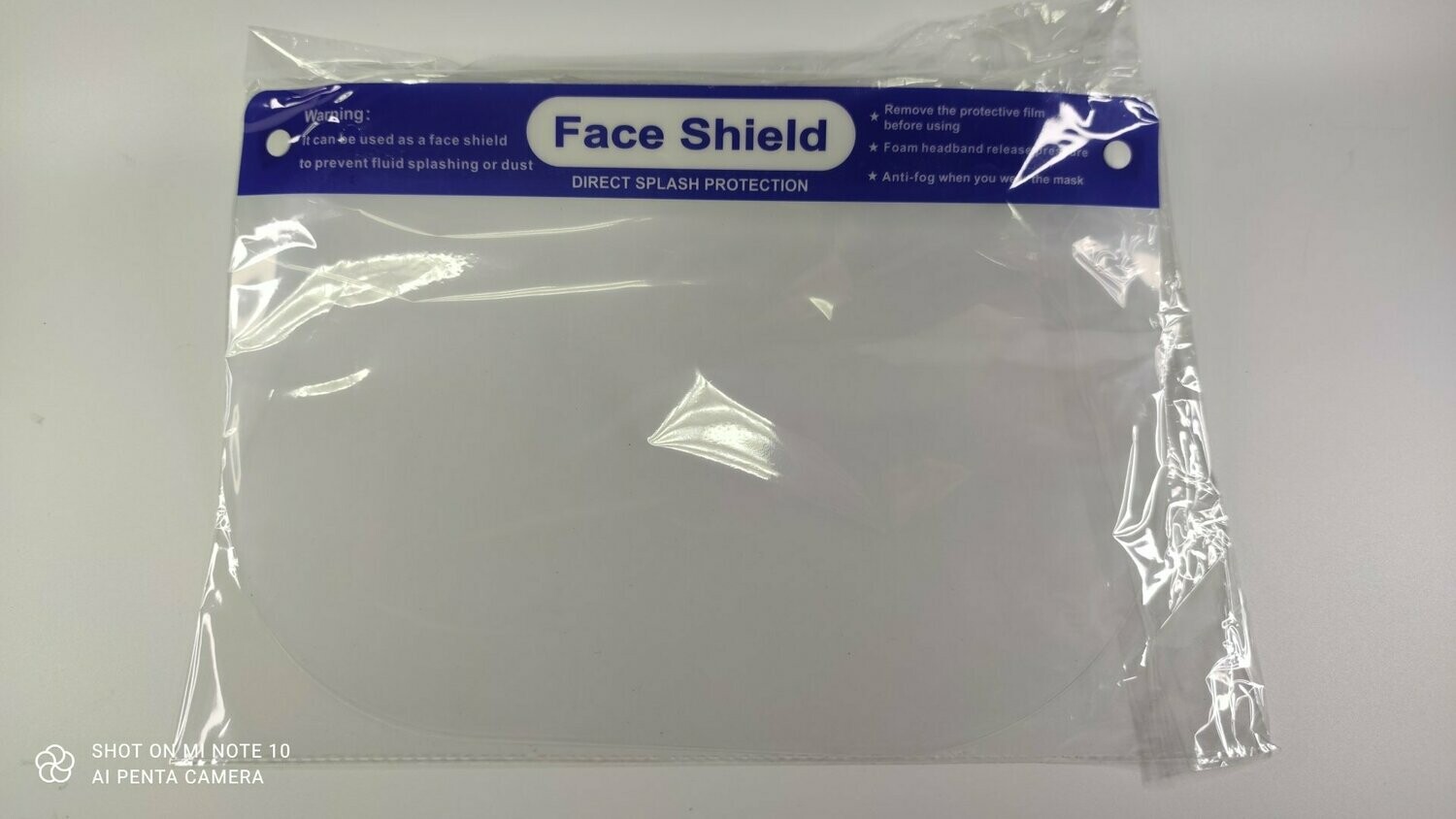 Face Shield gezichtschem Blauw