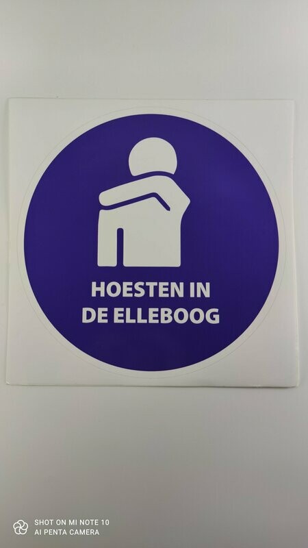 Hoesten in elleboog F200