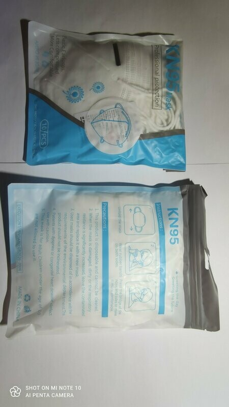 Mond/neuskapjes FFP2-KN95 BFE 99% per 10
