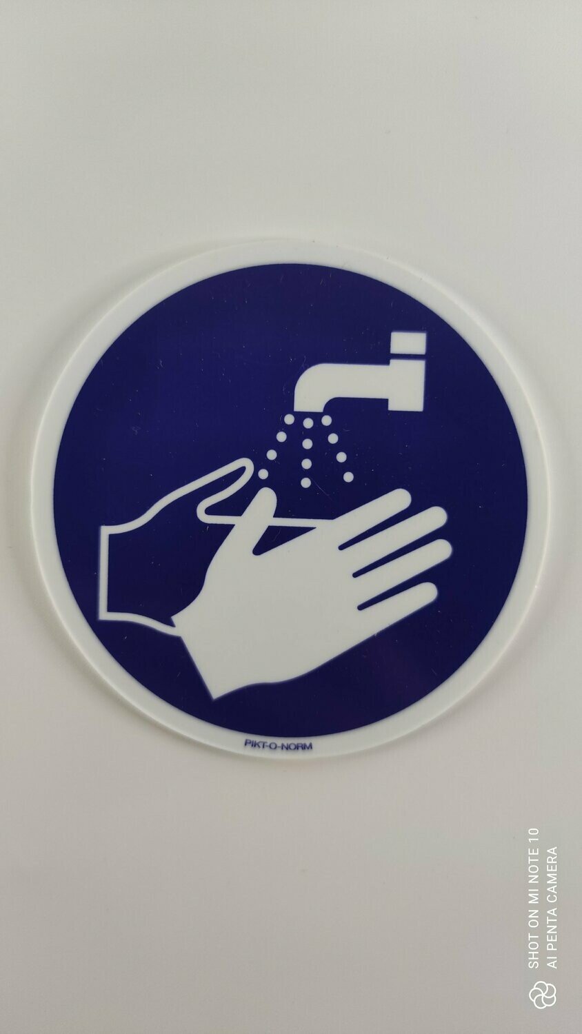 Pictogram Handen wassen verplicht K90