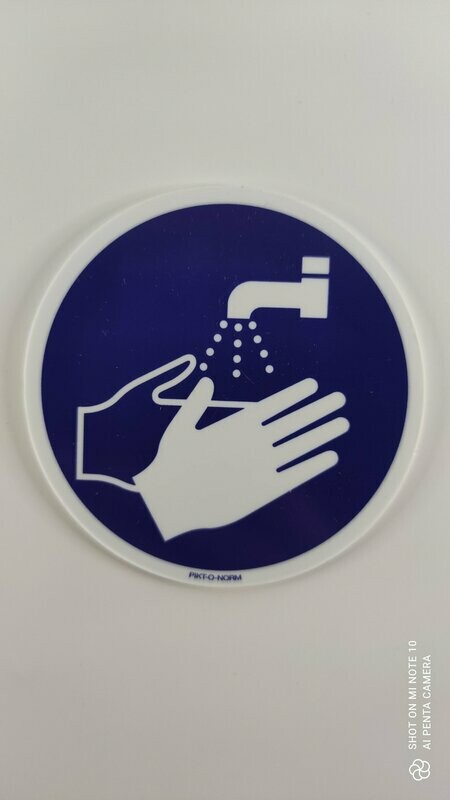 Pictogram Handen wassen verplicht K90