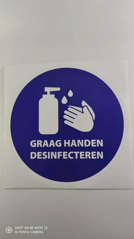 Pictogram Handen desinfecteren F90