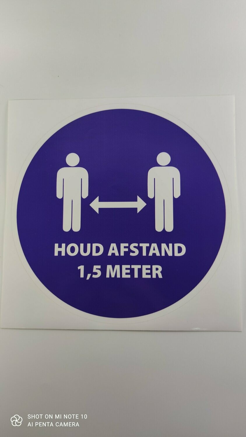 Pictogram Houd 1,5 mtr. Afstand F200