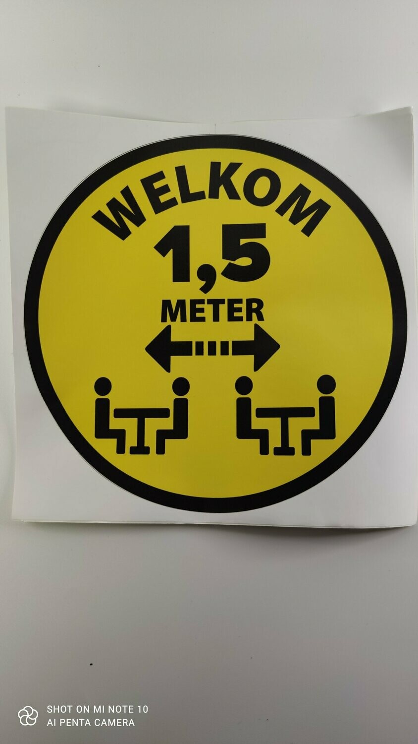 Sit Safe 1,5 mtr. Geel + Welkom F200