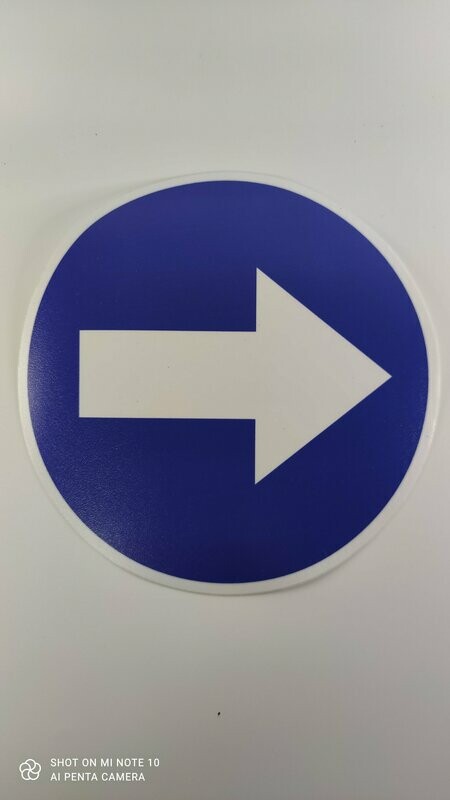 Vloersticker pijl verplichte richting F200