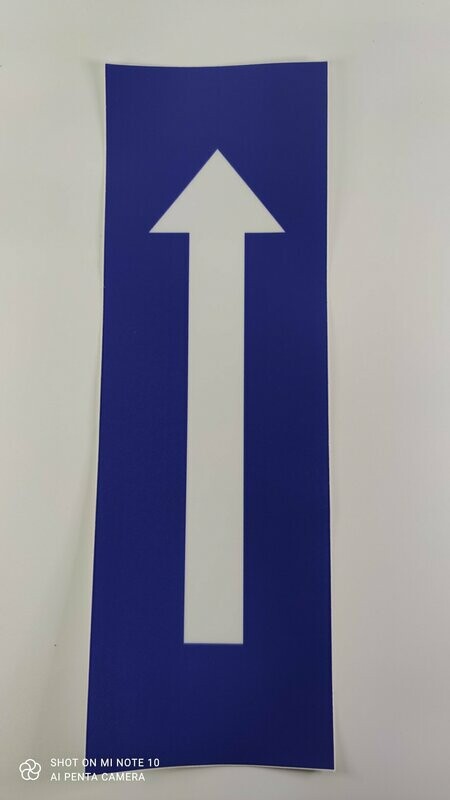 Vloersticker richtingspijl 300x100mm