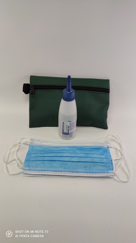 Stay Safe etui + 100ml.desinfectie + 3 mondmasker non medical