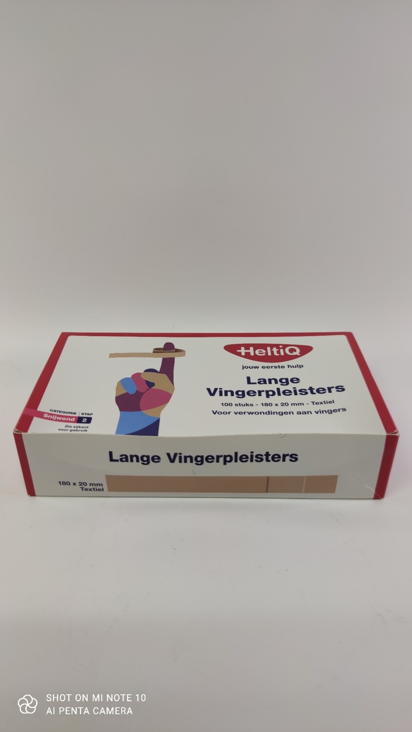 vingerpleisters in box huidskleur