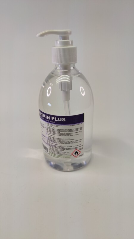 Desinfecterende handgel met pomp 500ml.