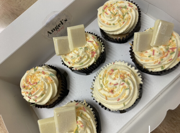 Sprinkle Vanilla Cupcakes