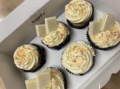 Sprinkle Vanilla Cupcakes