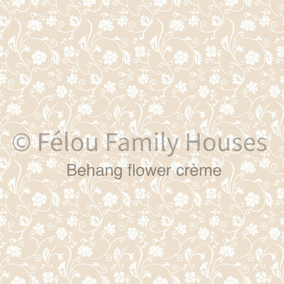 Wallpaper Dollhouse Flower Cream