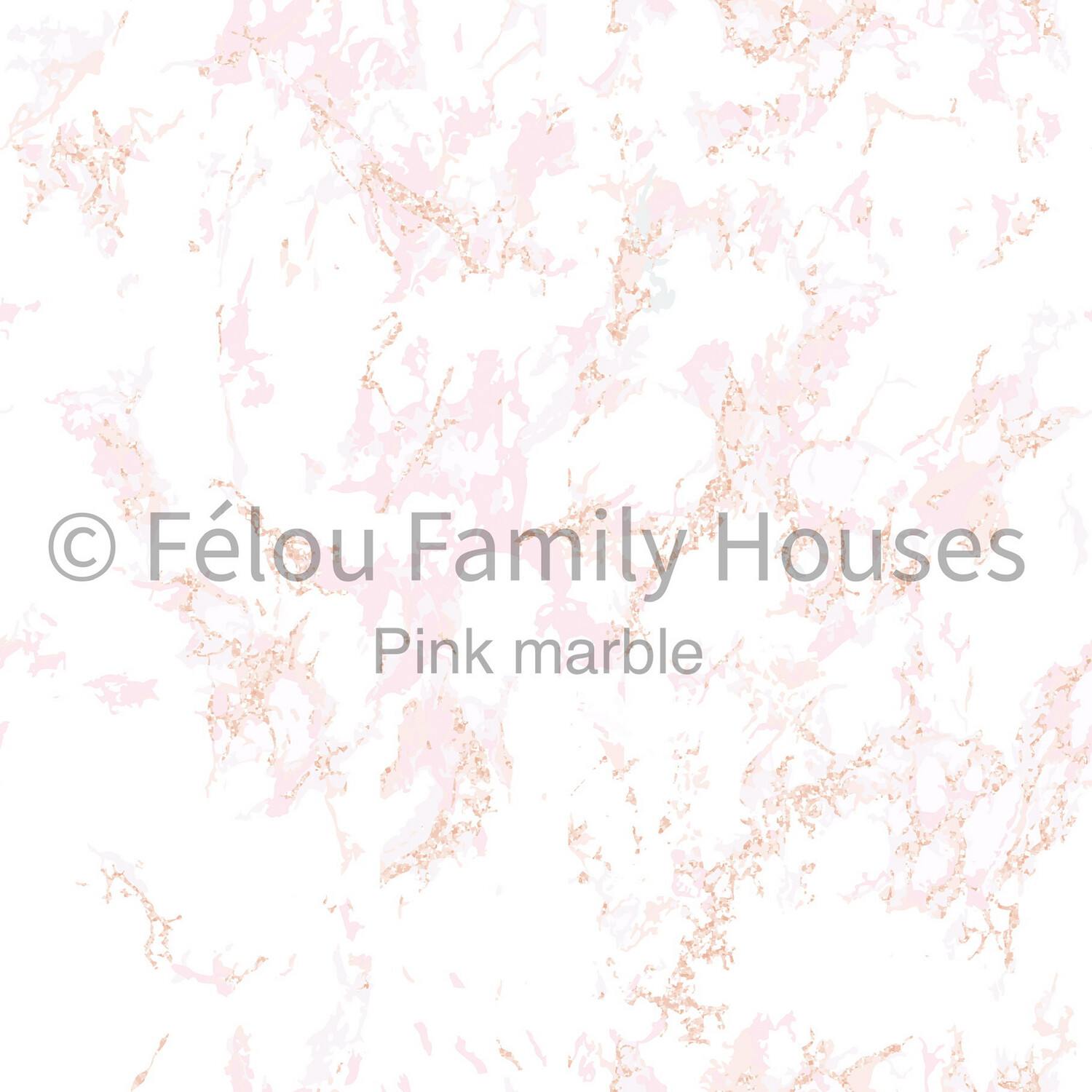 Poppenhuisbehang Pink Marble