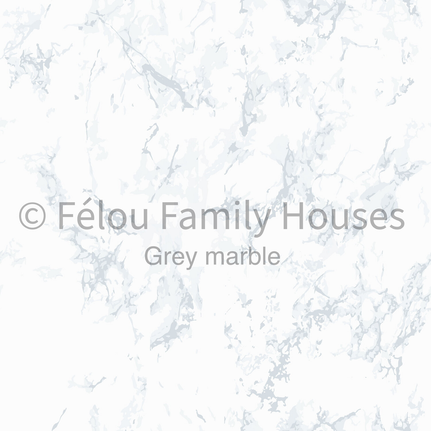 Poppenhuisbehang Grey Marble