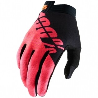 100% GLOVE BLACK/FLUO RED TAGLIA L 100% GLOVE BLACK/FLUO RED TAGLIA L