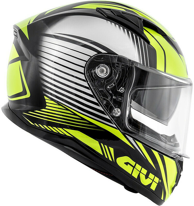 Casco Moto Integrale Givi 50.6 STOCCARDA Nero Giallo Fluo TG 56/S Casco Moto Integrale Givi 50.6 STOCCARDA Nero Giallo Fluo TG 56/S