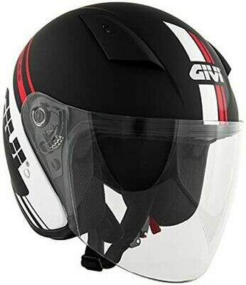 Givi Casco jet 30.3 Tweet Geneve L Nero/Rosso TG.59 Givi Casco jet 30.3 Tweet Geneve L Nero/Rosso TG.59