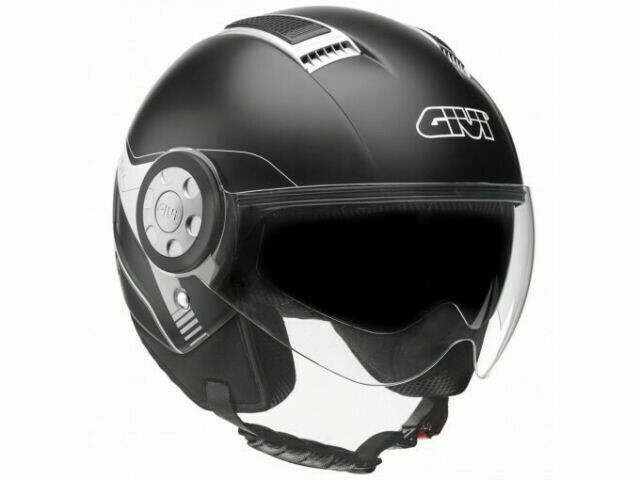 Casco Air Jet 11.1 con doppia visiera Nero Opaco TG.56 Casco Air Jet 11.1 con doppia visiera Nero Opaco TG.56