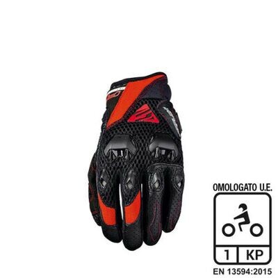 Guanti FiveGloves StuntEvo Airflow Black/Red XL 81085XL Guanti FiveGloves StuntEvo Airflow Black/Red XL 81085XL