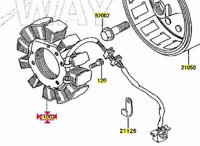 Statore Kawasaki KLR 600 1991/1994 210031130
