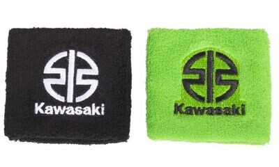 ​Set polsini verdi e neri con il logo Kawasaki Rivermark 269MGU2210