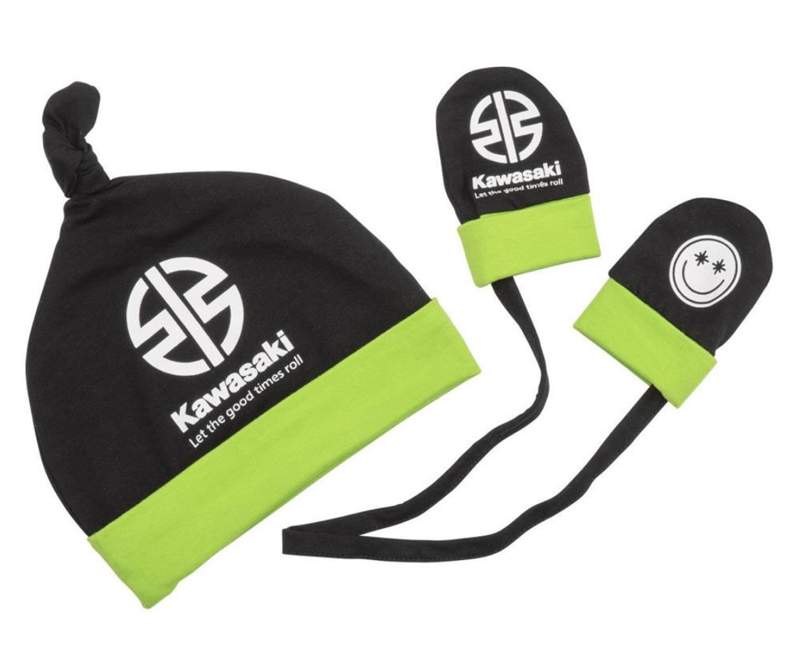 Set Cappello e Guanti Bambino Kawasaki 80cm 6-12 mesi