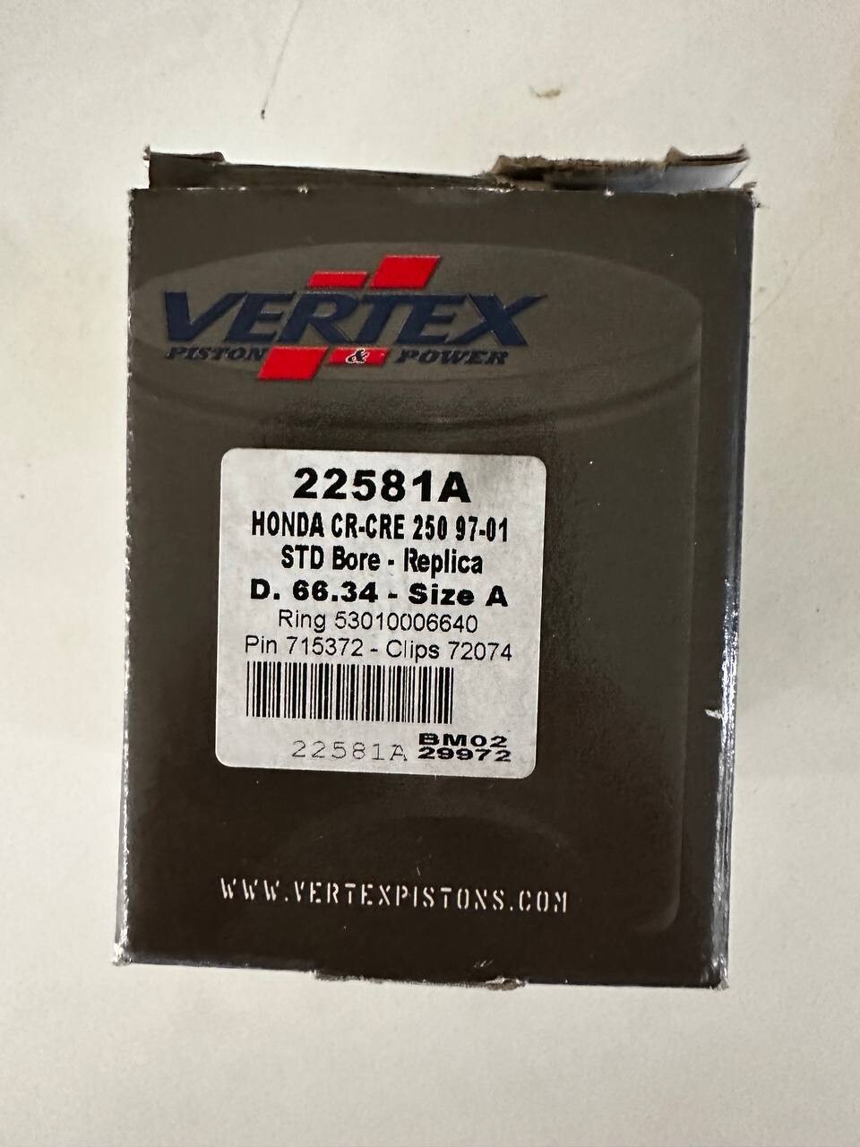 Pistone Vertex Honda CR-CRE 250 97-01 Size A