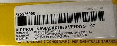 Kit Catena Corona Pignone DID Kawasaki Versys/Z 650 07>
