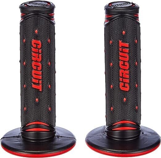 Manopole Circuit Equipment Jupiter Racing Grip Nere-Rosse