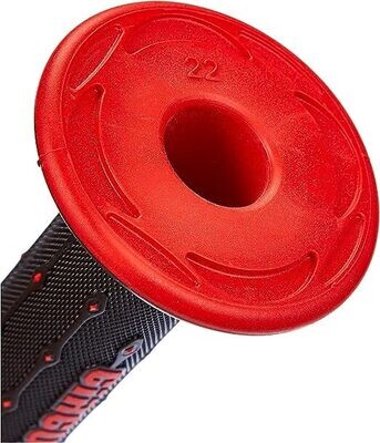 Manopole Circuit Equipment Jupiter Racing Grip Nere-Rosse