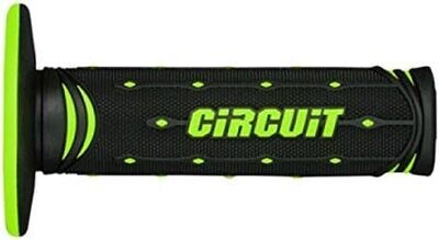 Manopole Circuit Equipment Jupiter Racing Grip Nere-Verdi