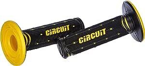 Manopole Circuit Equipment Jupiter Racing Grip Nere-Gialle