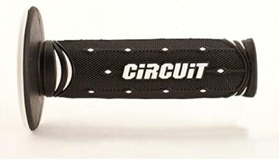 Manopole Circuit Equipment Jupiter Racing Grip Nere-Bianche