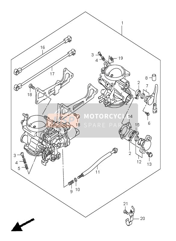 1358016g00000 SENSORE TPS SUZUKI VSTROM 650