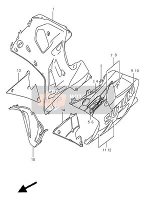 6818539f000jw CARENA SUZUKI GSXR 750