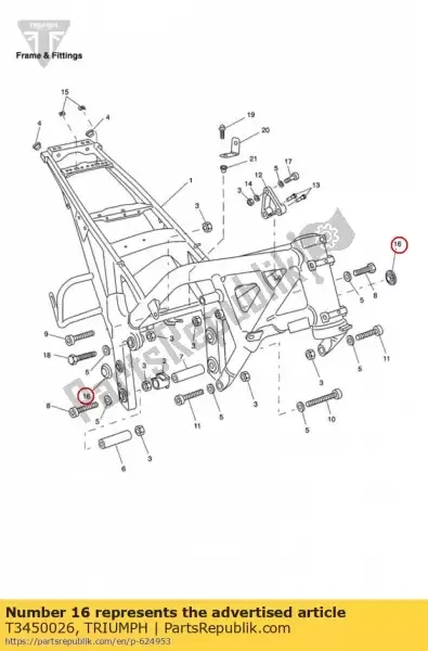 TAPPO CHIUSUSRA TELAIO TRIUMPH