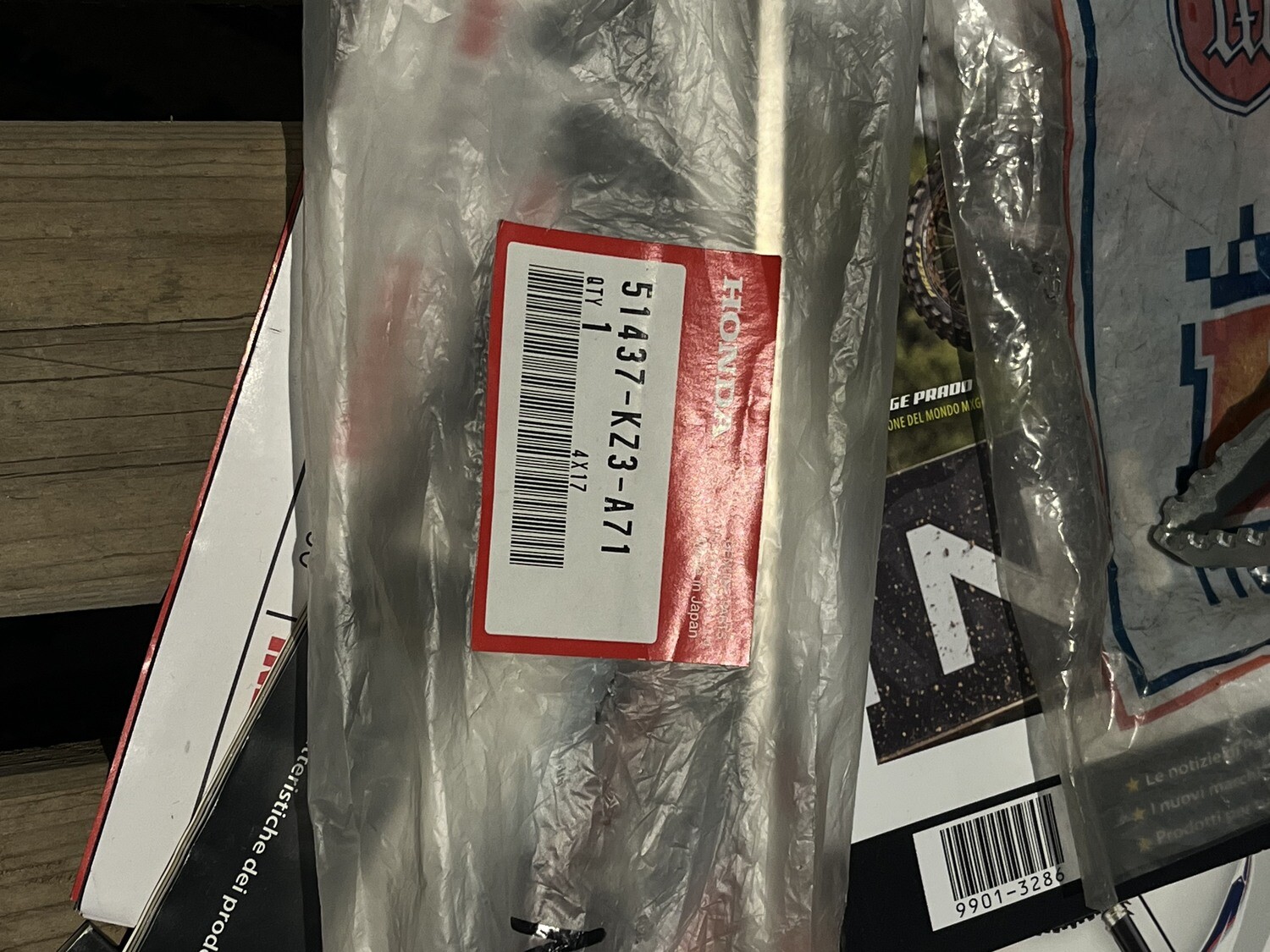 51437-KZ3-A71 COLLETTO, AGO DI RIPRESA FORCELLA ANTERIORE HONDA CR250R 1999/2001