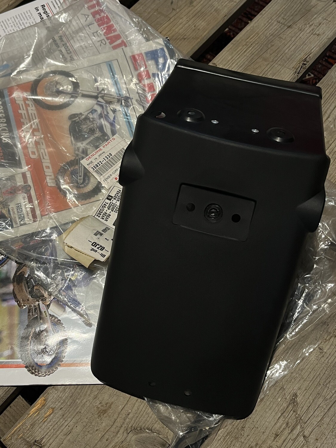 PARAFANGO PORTATARGA LICENSE PLATE HOLDER KAWASAKI GPZ 500S 98-03 NUOVO